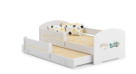 Laste kaheinimesevoodi Luk madratsi ja turvapiirdega 164x85x63 / 145x80x15cm, lennuk