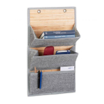 Rippuv korraldaja 3 kambriga 58x34x15cm., hall/helepruun