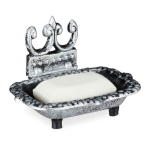 Malmist seebialus Relaxdays, 3 jalga, 15 &times; 10 &times; 11,5 cm