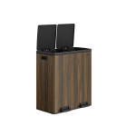 Pr&uuml;gikast SONGMICS LTB60NL, 2 &times; 30 l mahutit, Pruun, 59 &times; 65,2 &times; 36,5 cm
