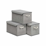 Hoiukastid SONGMICS, 3 tk, Hallid, 50 &times; 30 &times; 30 cm
