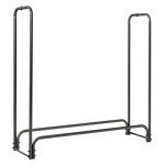 K&uuml;ttepuude riiul, PVC-kattega, Must, 4 &times; 1,2 &times; 4 jalga