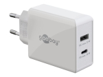 USB-C PD-laadija Goobay 61674, 2 USB-C-liidest