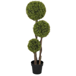 Tehisplant Homcom 19,5x19,5x115cm, roheline/must v&auml;rv