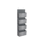 Riidest rippuv riiul 20x20x126cm, helepruun