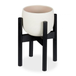 Reguleeritav lillealus 35,5x32x37,5cm, must v&auml;rv