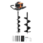 Bensiinimootoriga mullafrees 52 cm&sup3;, 1450 W, koos otsikute ja pikendustega, oranž-must