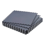 Modulaarsed garaažip&otilde;randaplaadid, 16 tk, 513x513x5 mm, grafiithall PVC