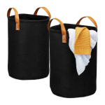 Pesukorvid Relaxdays, 2 tk, 28 l, Pruunid/mustad, 30 &times; 47 &times; 30 cm