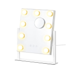 Kosmeetikapeegel SONGMICS LWM001W02, 15 LED-lampi, 58 &times; 43 cm