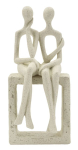 Dekoratiivne paarikuju Stons, Beež, 11,5 &times; 25 &times; 9 cm