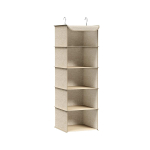 Riidest rippuv riiul 30x30x90cm, beež