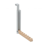 Ukse nagi 21x2,5x18cm., helepruun/valge