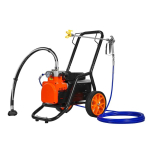 Diafragmaga &otilde;huvaba v&auml;rvipihusti, 1700 W, 3000 PSI, k&auml;ru ja pikendusvardaga