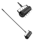 Rullmuru aeraator, 18 tolli, must, 27 rauast ogaga