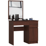 Tualettlaud peegliga CLP P-2/SL, 2 sahtlit, Pruun, 90 &times; 142 &times; 50 cm