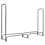 K&uuml;ttepuude riiul, PVC-kattega, Must, 6 &times; 1,2 &times; 4 jalga