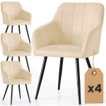 S&ouml;&ouml;gitoa toolikomplekt LUXANO, 4 tk, beež/must, 54 &times; 82 &times; 58 cm