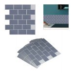 Kleepuvad viimistluspaneelid Relaxdays 10037486_470, 10 tk, disain B, Hall, 30,5 &times; 30,5 &times; 0,1 cm