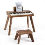Laste digitaalne klaver VEVOR SLW99802D, 37 klahvi koos tooliga, 66 &times; 40,5 &times; 55 cm