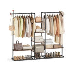Riidestange SONGMICS HOME RGR012B01, 6 riiulit, Pruun/must, 163,6 &times; 175,3 &times; 33,8 cm