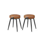 Baaritoolide komplekt 48x48x48.2cm., pruun/must