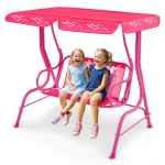 Laste kiik 112x76,5x111cm, roosa v&auml;rvi