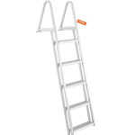 Eemaldatav 5-astmeline pontoondoki redel, kandev&otilde;ime 150 kg, libisemiskindlad astmed, 10 cm lai