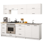 K&ouml;&ouml;gim&ouml;&ouml;blikomplekt OLIWIA G2, valge, 240 &times; 203 &times; 30&ndash;55 cm