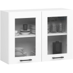 Rippuv k&ouml;&ouml;gikapp OLIWIA W80, 2 ust, valge, 80 &times; 58 &times; 30,5 cm