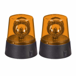 LED-signaallampide komplekt Relaxdays 10050317.0, 2 tk, Oranž, &Oslash; 9,5 &times; 11,5 cm