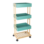 Serveერimisk&auml;ru Relaxdays, 4 riiulit, 40 &times; 88 &times; 30 cm
