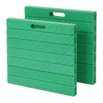 P&otilde;lvetued Relaxdays 10053848_53, 2 tk, rohelised, 3 &times; 35 &times; 30 cm