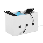 Kaablikarp Relaxdays 10024670.0, kuni 3 seadmele, 25,5 &times; 16,5 &times; 14 cm