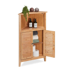 Vannitoa nurgakapp Relaxdays 10046270.0, 3 sektsiooni, 1 riiul, 58 &times; 92 &times; 30 cm
