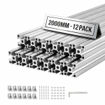 Alumiiniumist ekstrusioonprofiilide komplekt VEVOR 3030T-200-12-Y, 12 tk, H&otilde;bedane