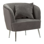 Tugitool Silvery, padjaga, 73 &times; 78 &times; 66 cm