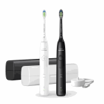 Elektriline hambahari Philips Sonicare Series 5500 HX7119/02, 2 harjapead, 2 režiimi, Valge/must