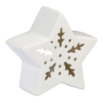 K&uuml;&uuml;nlaalus "Star" 11x12x5,5cm., valge v&auml;rv