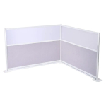 Kontori vaheseinad mattklaasist akr&uuml;&uuml;lakendega, 1,83x1,22 m, 2 tk.