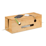 Kaablikorrastuskarp Relaxdays, 2 toitepesale, 42 &times; 15,5 &times; 16 cm