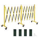 Kahekordne t&ouml;&ouml;stuslik turvapiire VEVOR XSJ-S-0006, Kollane/must, 450&ndash;5460 &times; 588 &times; 1020 mm