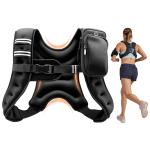Raskusvest VEVOR JS-VEST005-5, Must, 360 &times; 305 &times; 70 mm