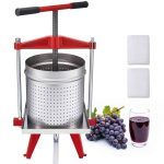 Puuviljapress VEVOR LD-BP1501, 15 l, 2 filtrikotti, 42 &times; 51 &times; 41 cm