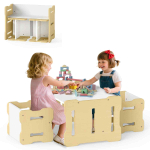Laste laua ja taburettide komplekt, 68,58 &times; 52,07 &times; 39,37 cm