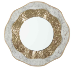 Seinapeegel Shai Light, Kuldne ja kreemikas, &Oslash; 54,5 &times; 4,5 cm