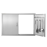 Roostevabast terasest topeltgrilluks 990x660 mm v&auml;lik&ouml;&ouml;gile