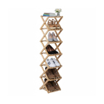 Jalatsiriiul Relaxdays 10053047_407, vertikaalne, 7 tasandit, 124 &times; 28 &times; 28 cm