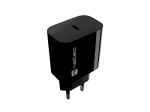 USB-laadija Natec Ribera, 1 &times; USB-C, 20 W, Must
