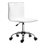 Kontoritool Homcom 48x52x90cm, valge/hall v&auml;rv